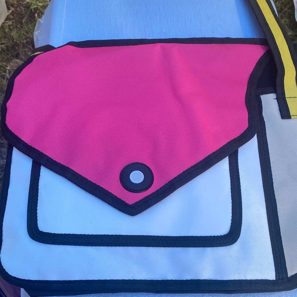 Stylish Pink and White Women's Bag